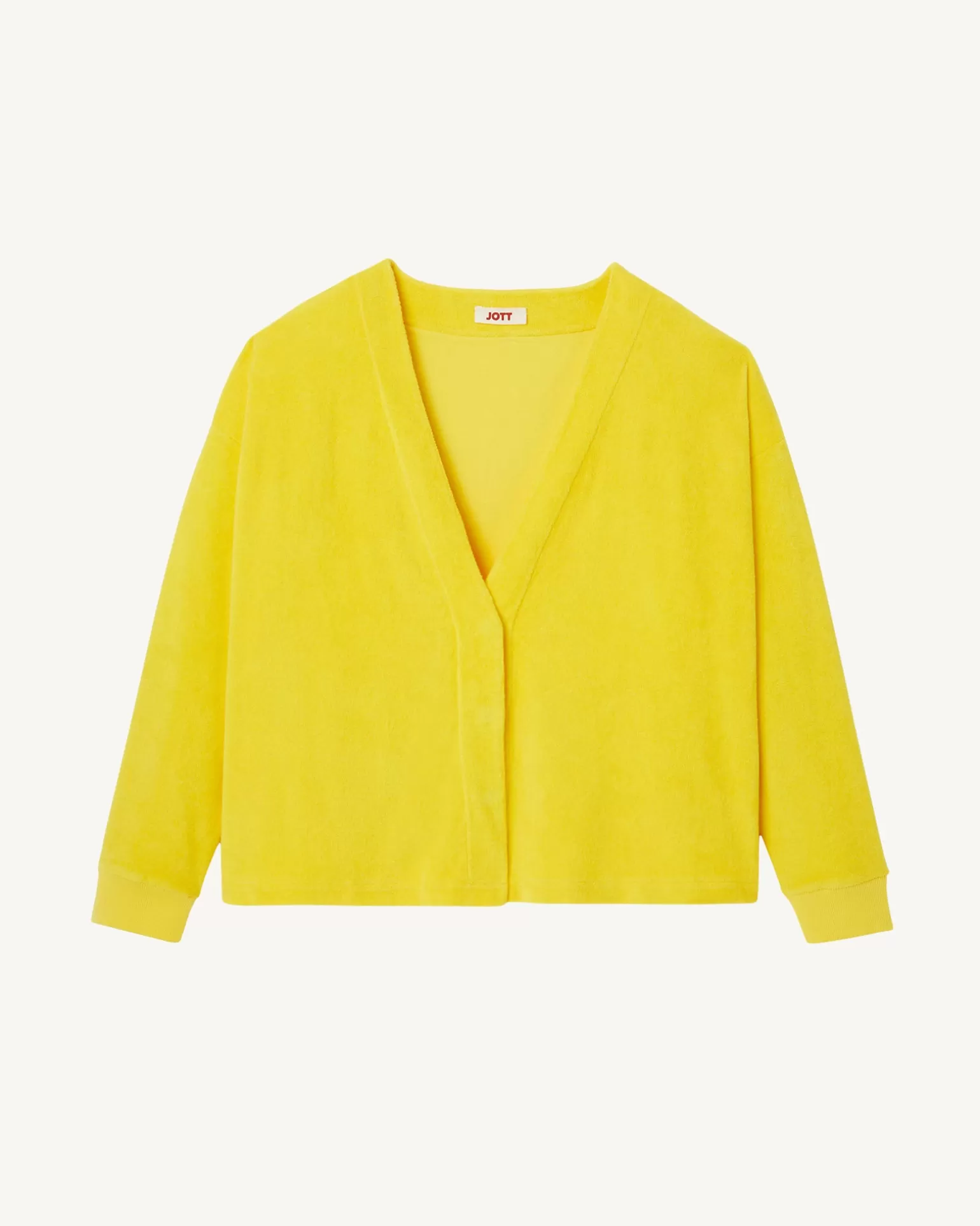 Vêtements*JOTT Cardigan Eponge A Manches Longues Citron Pamplona 631 Lemon