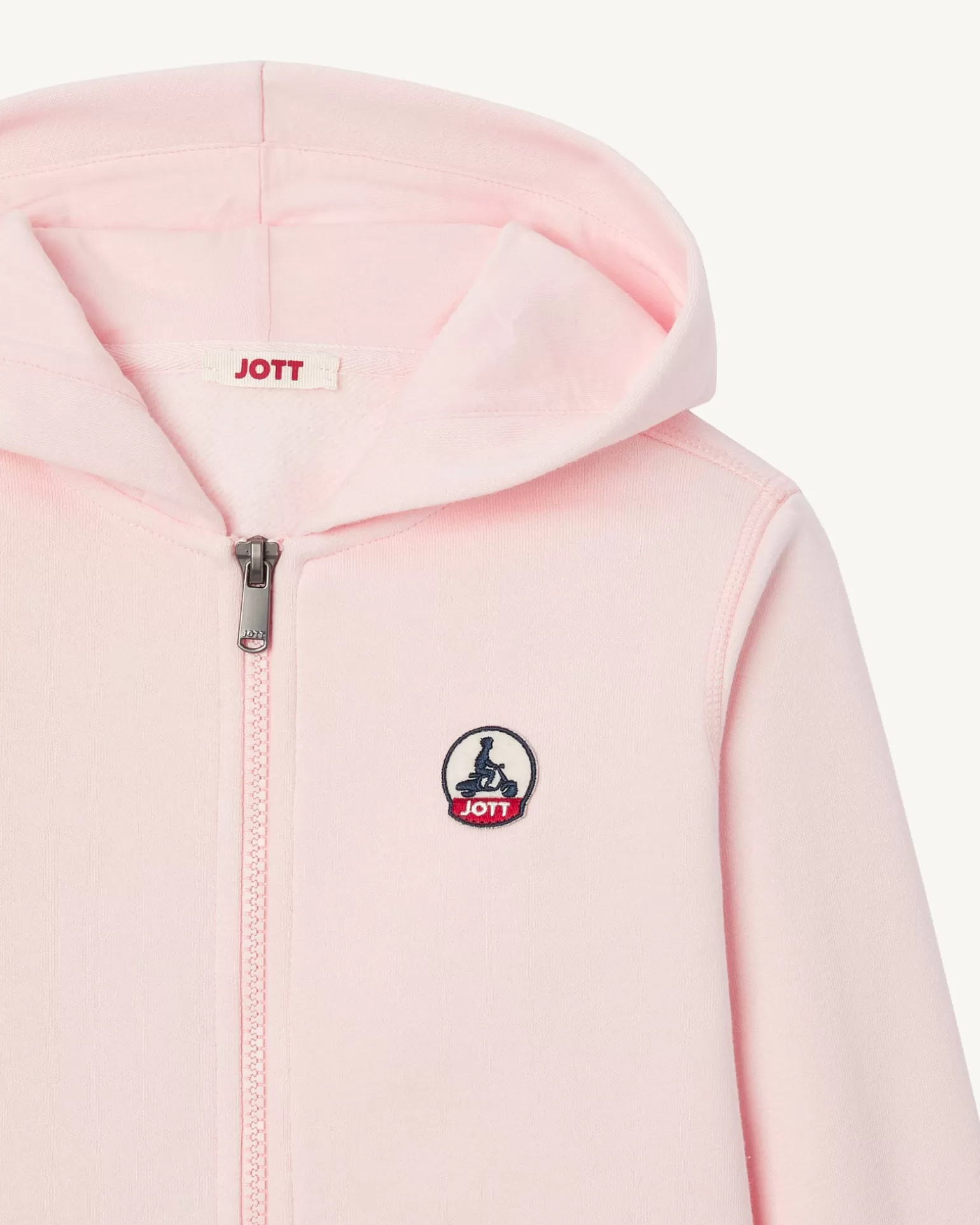 Vêtements*JOTT Sweat A Capuche Enfant En Coton Biologique Rose Clair Tijuana 463 Soft Pink