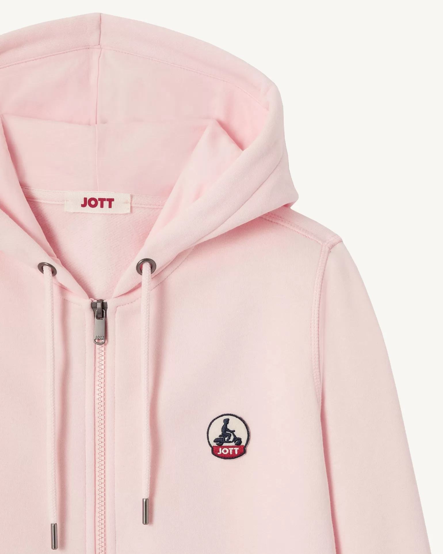 Vêtements*JOTT Sweat A Capuche Femme En Coton Biologique Rose Clair Oaxaca 463 Soft Pink