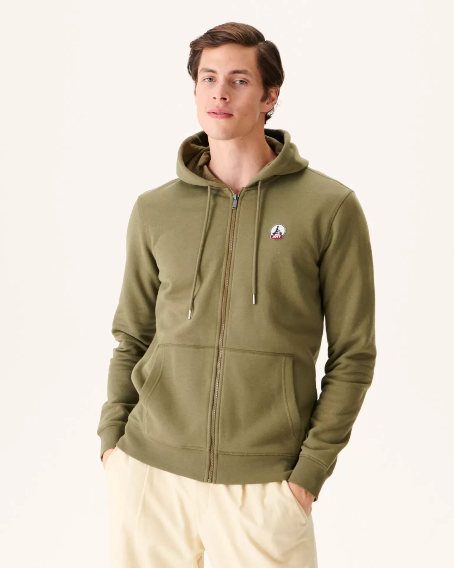 Vêtements*JOTT Sweat A Capuche Homme En Coton Biologique Army Mexico 255 Army