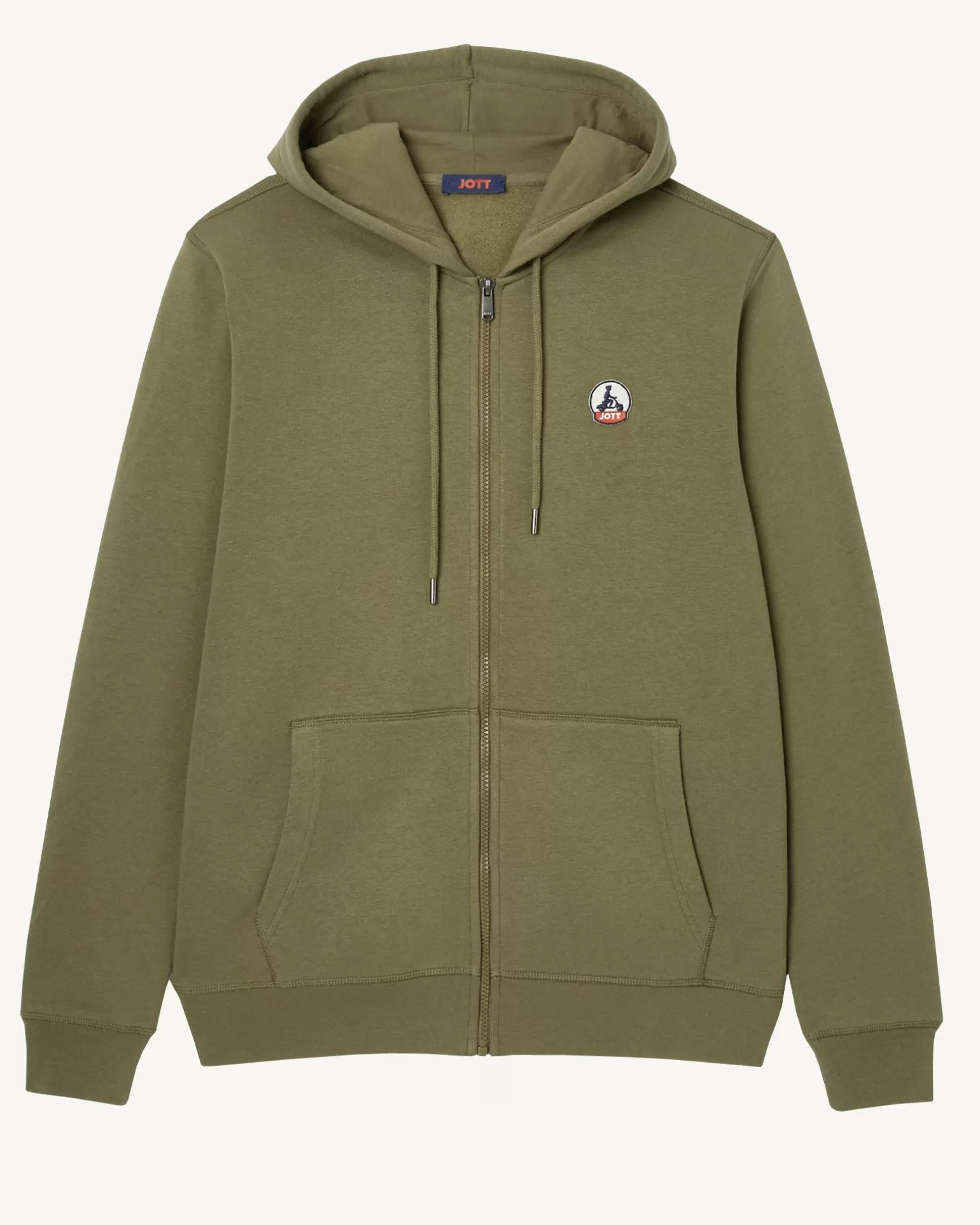 Vêtements*JOTT Sweat A Capuche Homme En Coton Biologique Army Mexico 255 Army