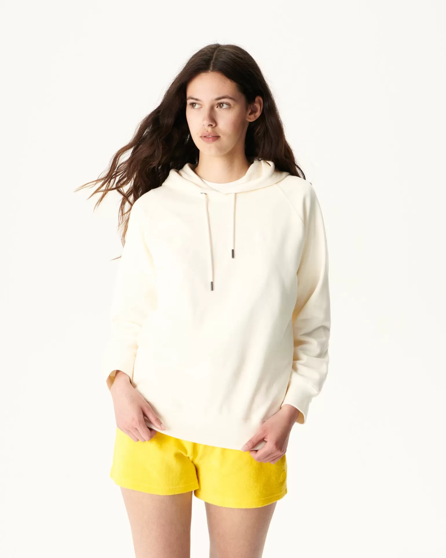 Vêtements*JOTT Sweat Molleton A Capuche Femme En Coton Biologique Ecru Monteria 895 Off-White