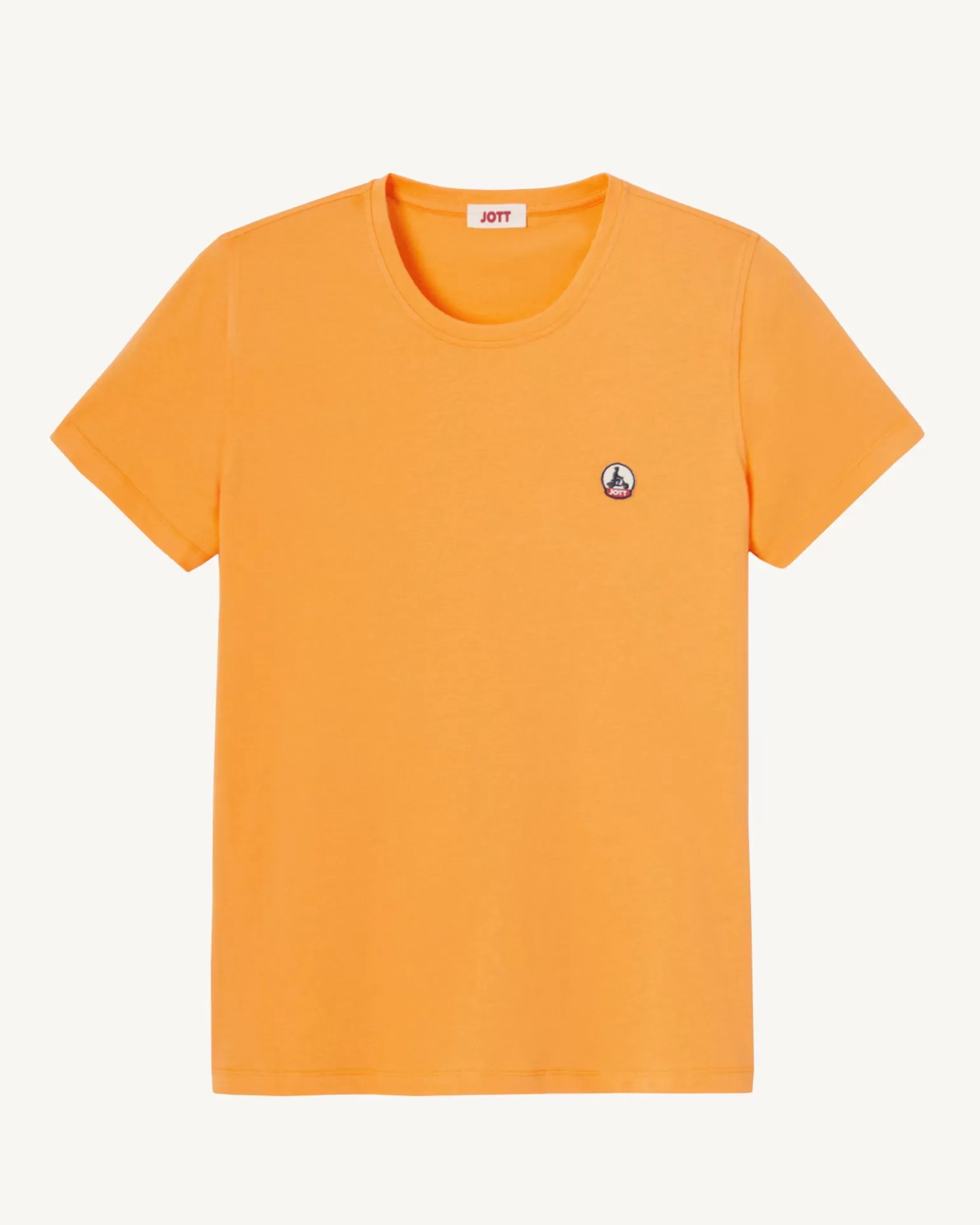Vêtements*JOTT T-Shirt A Col Rond Femme En Coton Biologique Abricot Rosas 728 Apricot