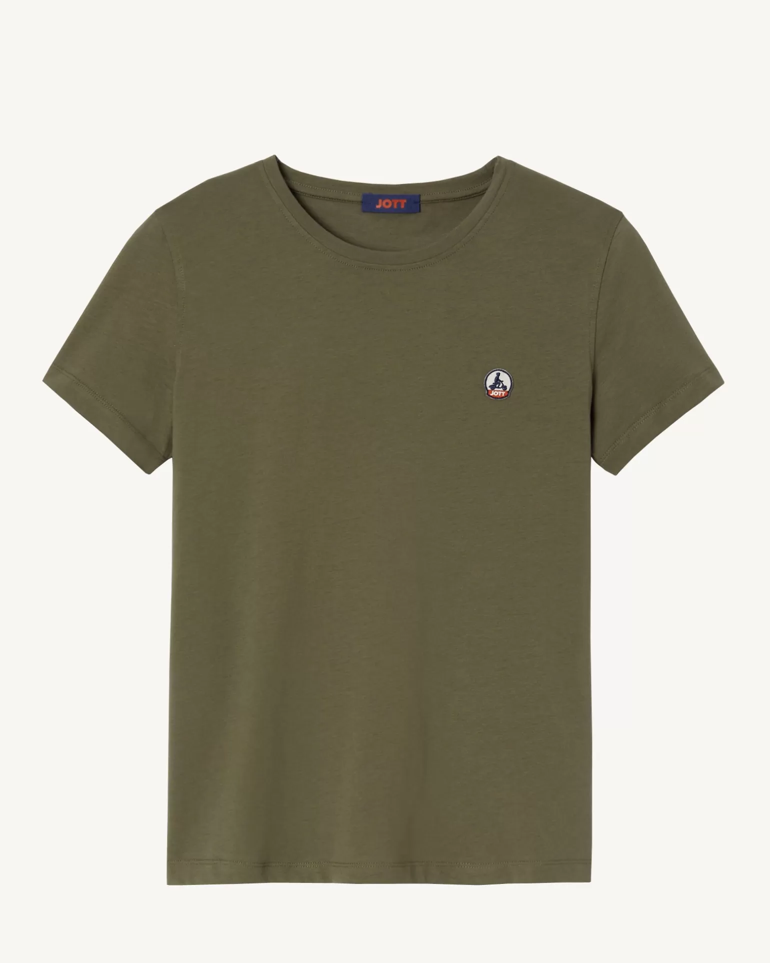 Vêtements*JOTT T-Shirt A Col Rond Femme En Coton Biologique Army Rosas 255 Army