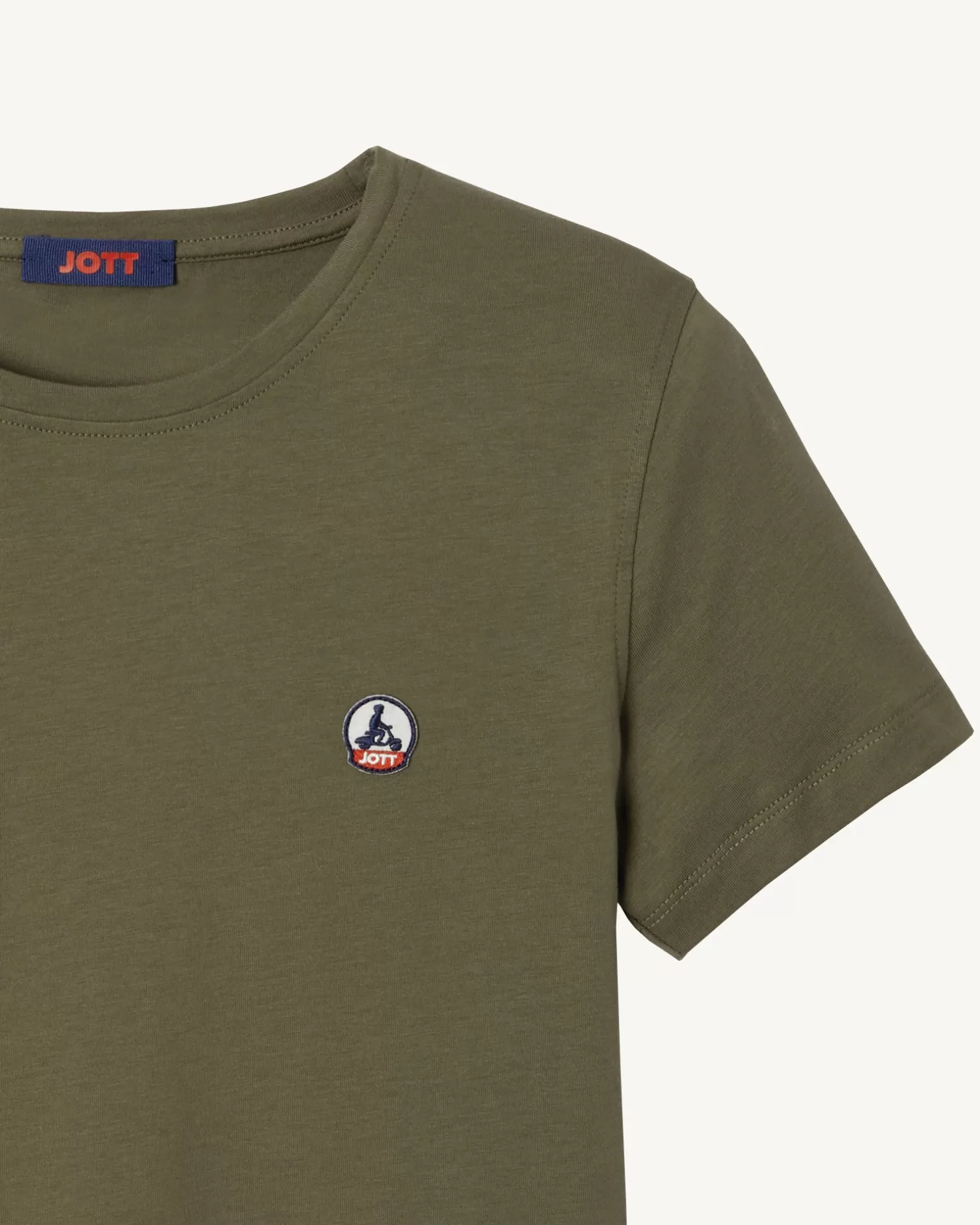Vêtements*JOTT T-Shirt A Col Rond Femme En Coton Biologique Army Rosas 255 Army