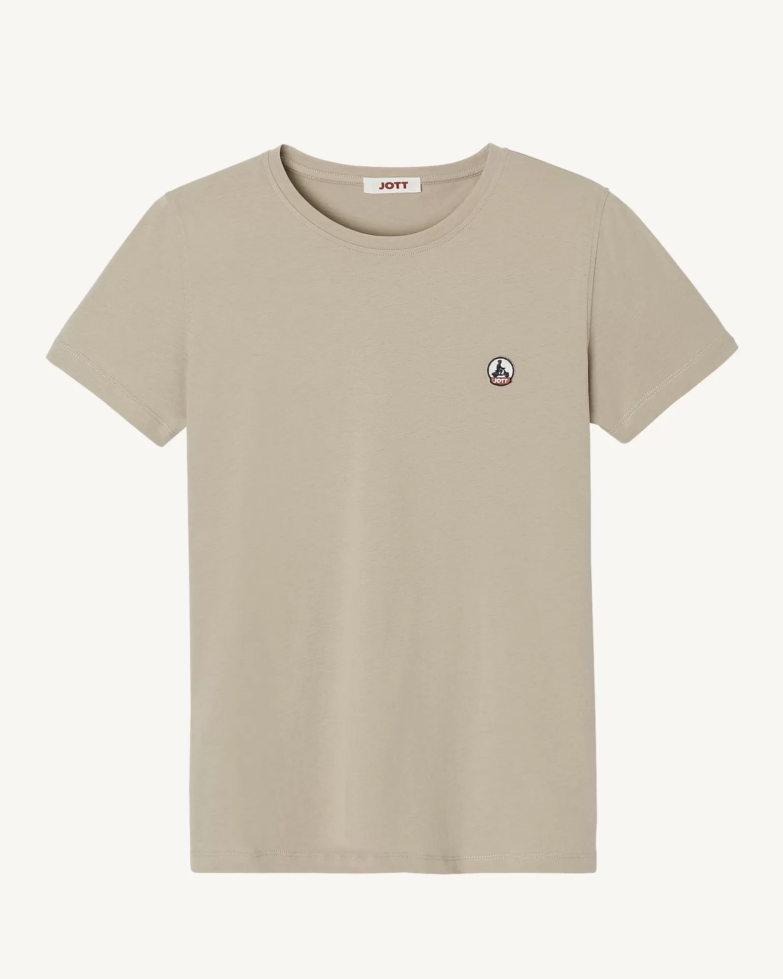 Vêtements*JOTT T-Shirt A Col Rond Femme En Coton Biologique Beige Rosas 804 Beige