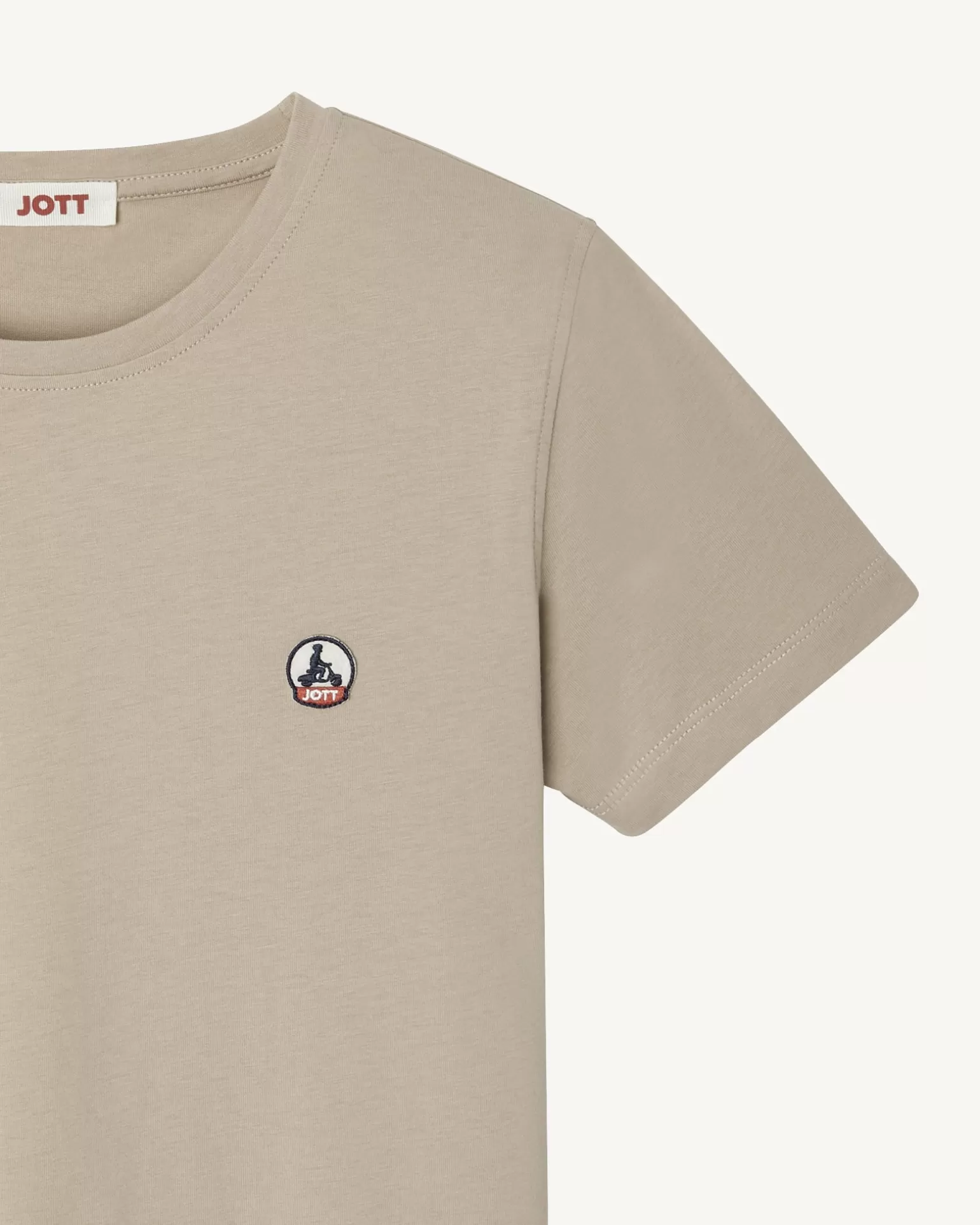 Vêtements*JOTT T-Shirt A Col Rond Femme En Coton Biologique Beige Rosas 804 Beige
