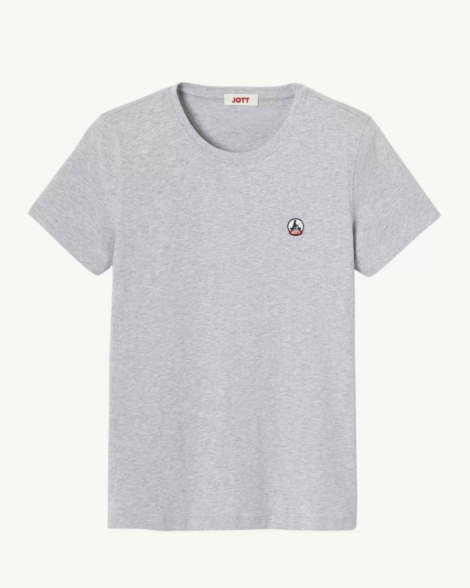 Vêtements*JOTT T-Shirt A Col Rond Femme En Coton Biologique Gris Chine Rosas 514 Gris Chine