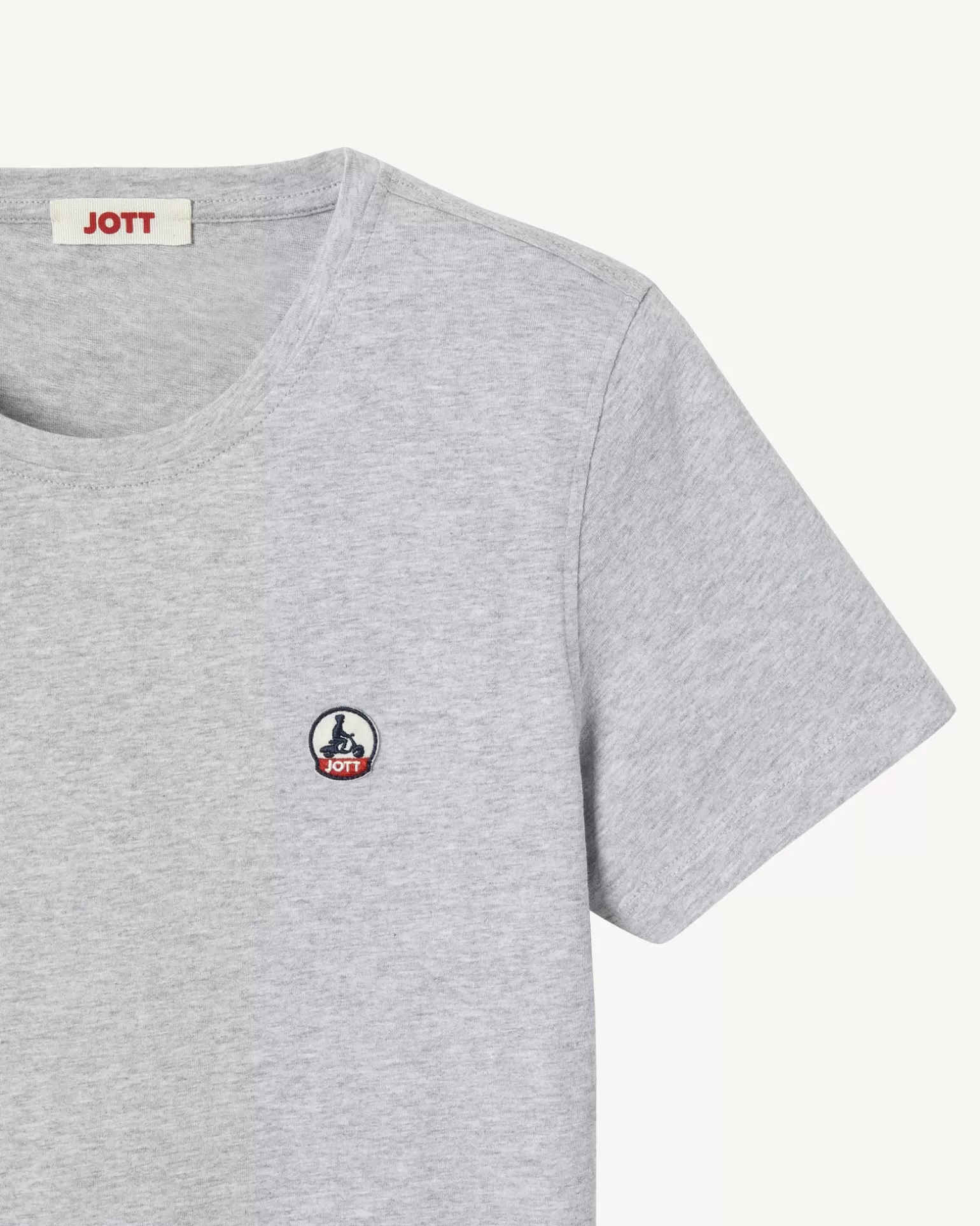 Vêtements*JOTT T-Shirt A Col Rond Femme En Coton Biologique Gris Chine Rosas 514 Gris Chine